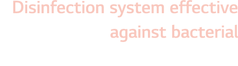 Disinfection system effective against bacterial