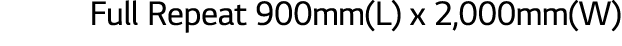 Full Repeat 900mm(L) x 2,000mm(W)