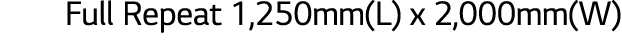 Full Repeat 1,250mm(L) x 2,000mm(W)