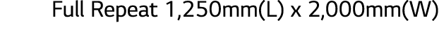 Full Repeat 1,250mm(L) x 2,000mm(W)